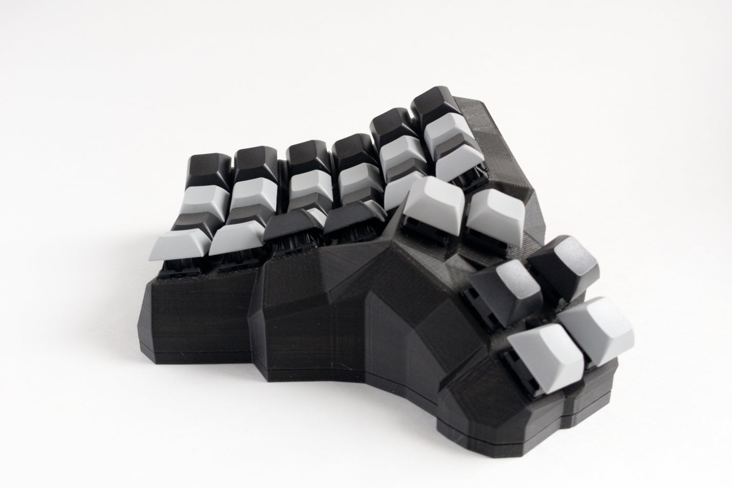 TaikoHub ergonomic split mechanical ortholinear dactyl manuform keyboard