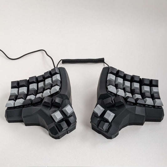 TaikoHub Hotswappable Dactyl Manuform Keyboard Compatible with QMK and ZMK